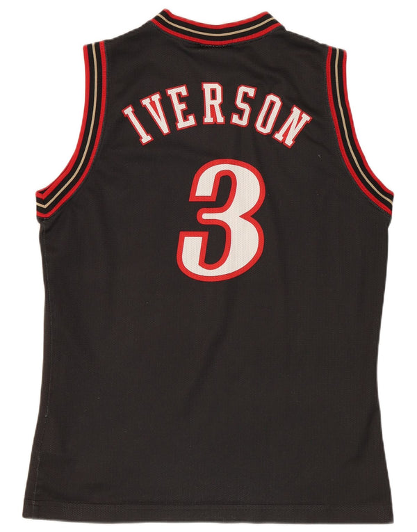 Champion Boys Allen Iverson Philadelphia Grafisk Vest Top 11-12 år Grå