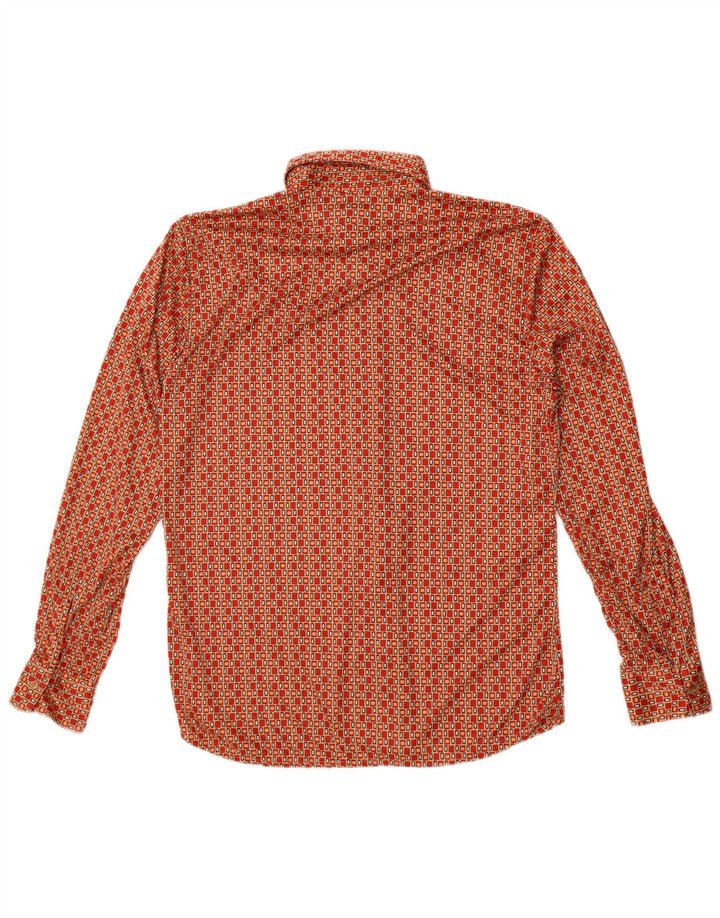Hacienda Pvblica Herreskjorte Medium Rød Geometrisk Polyester