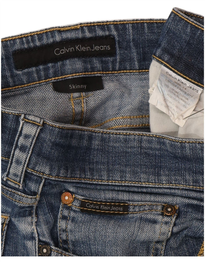 Calvin Klein Herre Skinny Jeans W34 L34 Blå Bomuld
