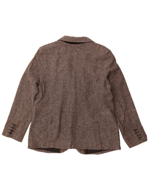 EDDIE BAUER Dame 2-knaps blazerjakke US 18 2XL Grå Uld