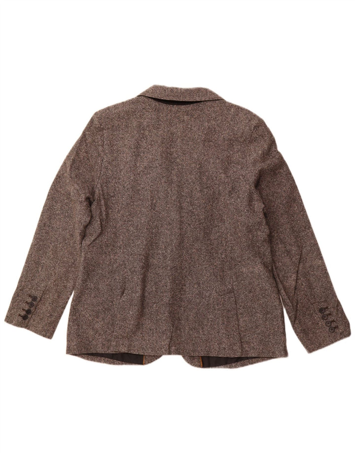 EDDIE BAUER Dame 2-knaps blazerjakke US 18 2XL Grå Uld