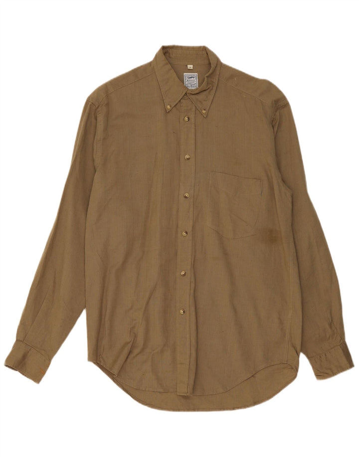 Boggi Herreskjorte Medium Khaki Bomuld