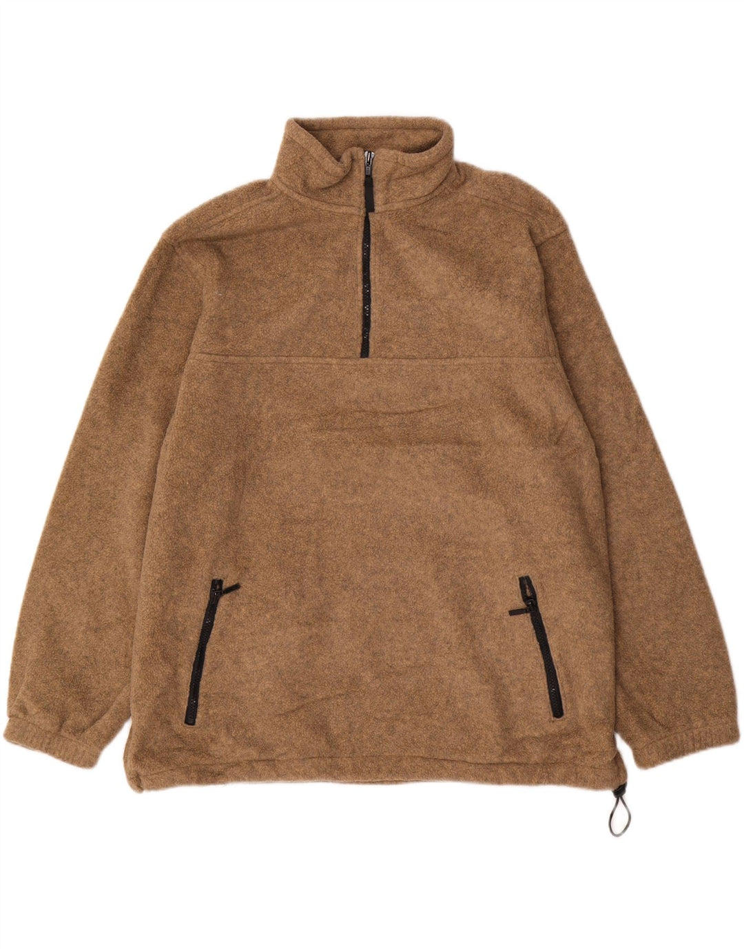 EDDIE BAUER Fleecetrøje med lynlås til mænd XL brun polyester