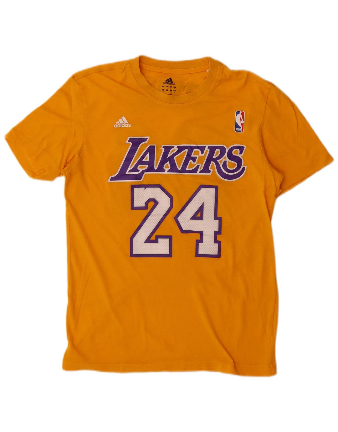 Adidas Herre Lakers Grafisk T-Shirt Top Lille Gul