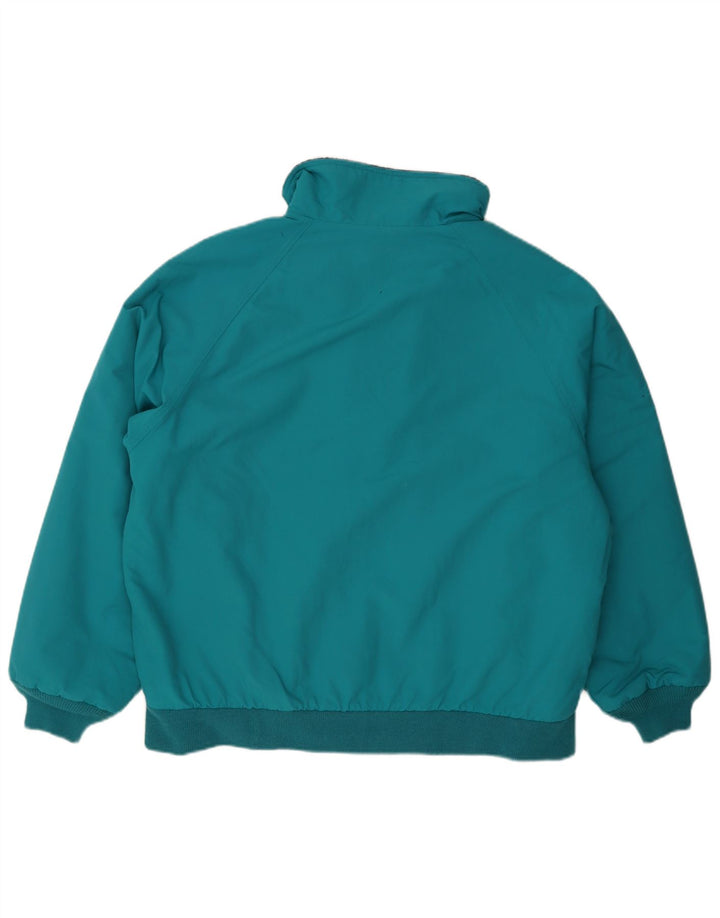 Lands End Herre Polstret Bomber Jacket UK 42/44 Large Blue Polyester