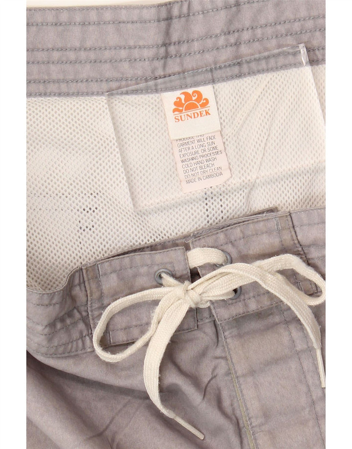 Sundek Herre badeshorts Large Grå Blomster Polyester