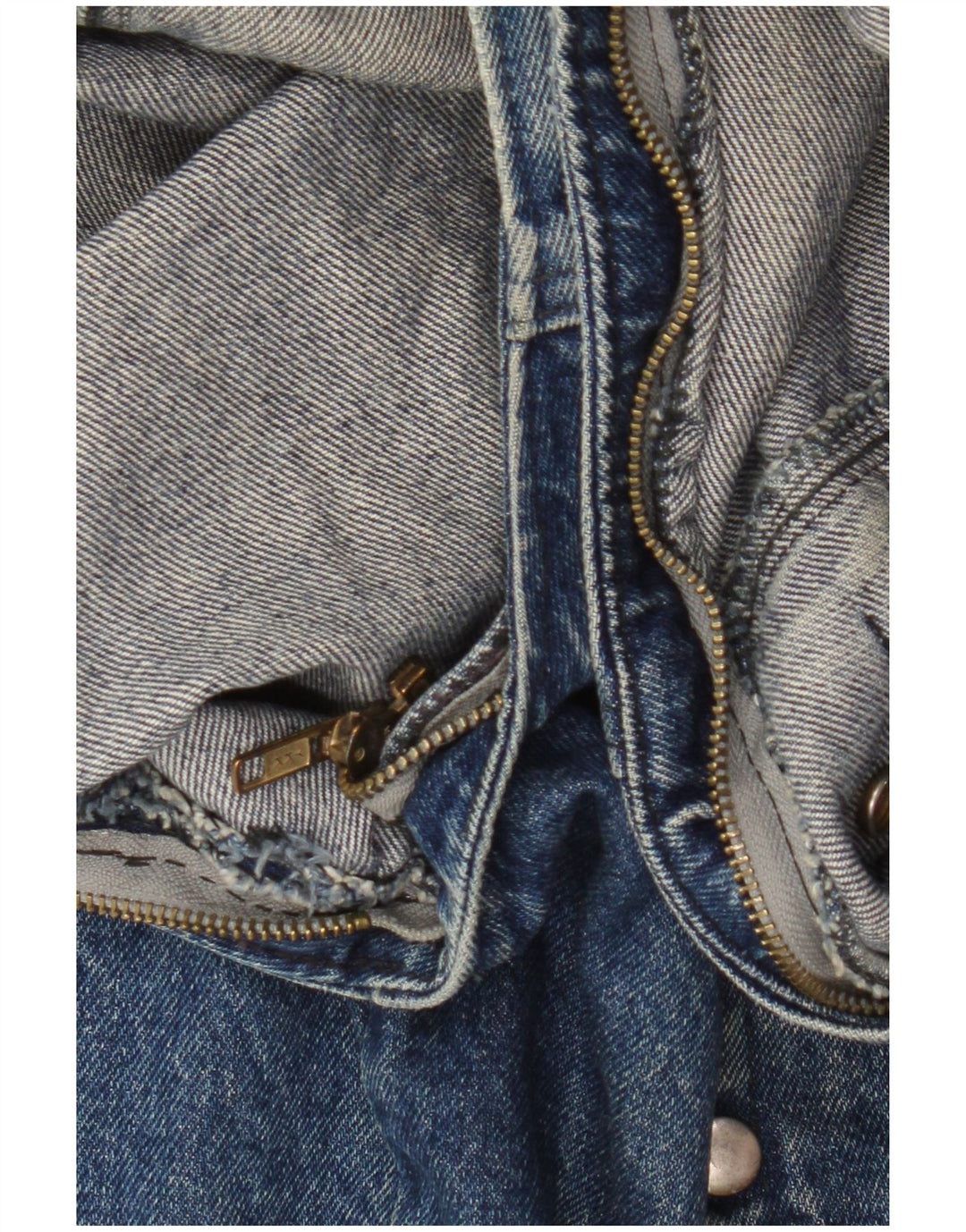 Vintage Herre Denim Gilet UK 42 XL Blå