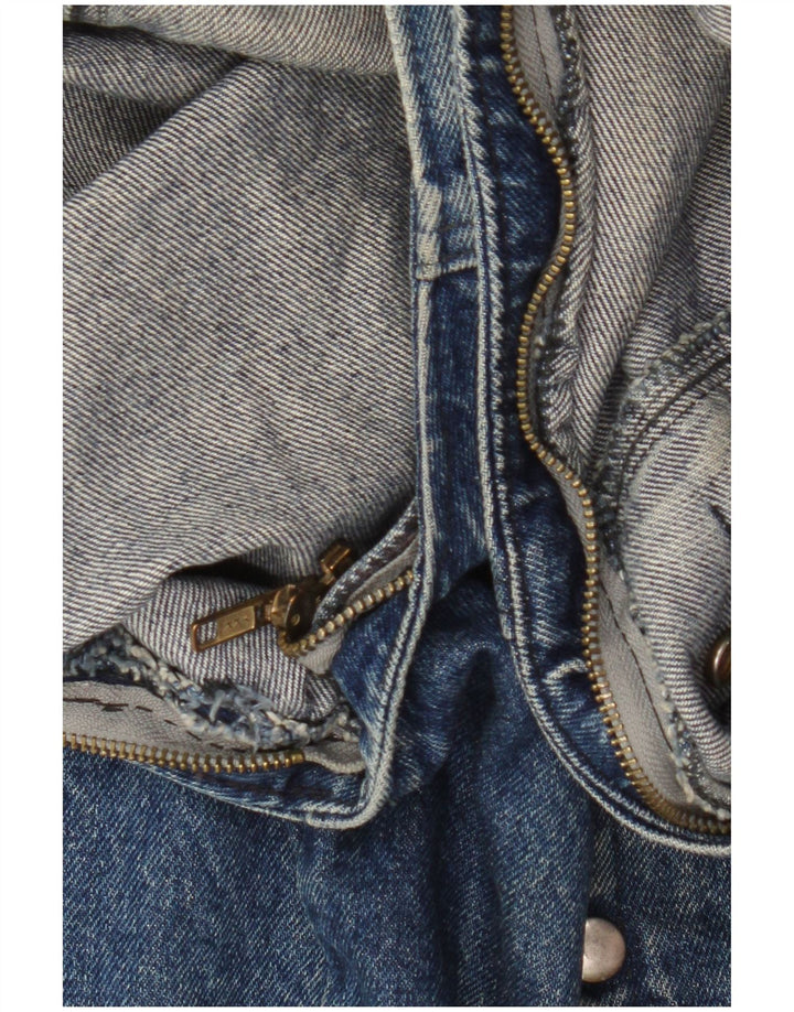 Vintage Herre Denim Gilet UK 42 XL Blå