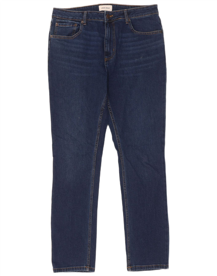Jack Wills Herre Slim Jeans W32 L34 Marineblå Bomuld