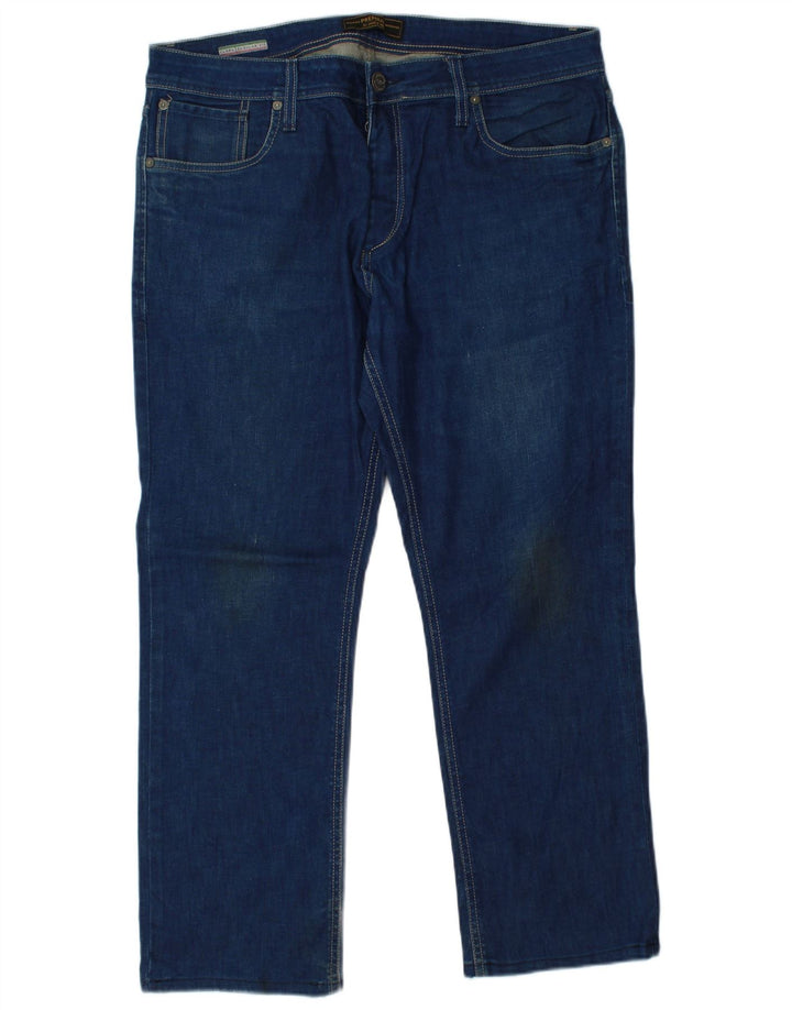 JACK & JONES Straight jeans til mænd W36 L27 Blå