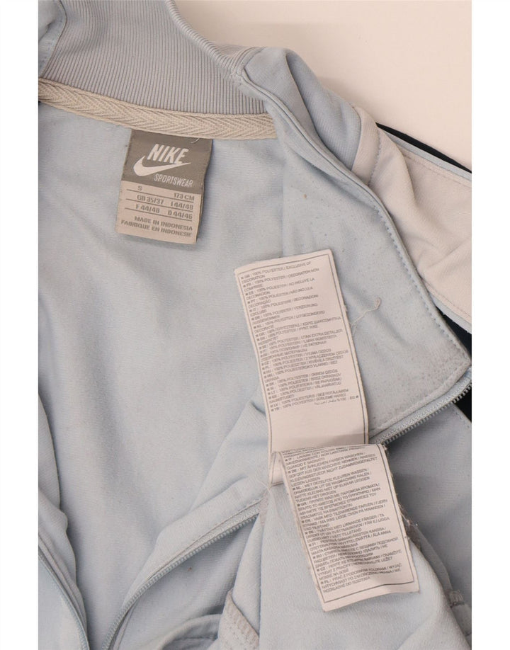 Nike Træningsdragt til mænd, topjakke UK 35/37 Small Blue Colourblock Polyester