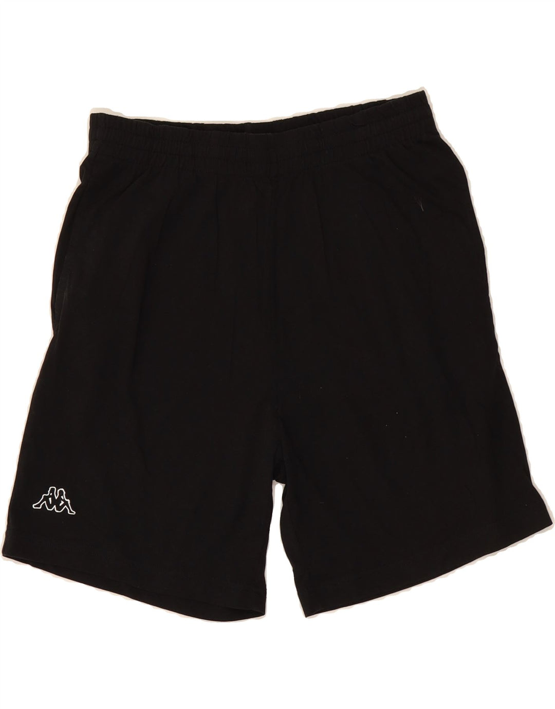 KAPPA Boys Sport Shorts 13-14 Years Large Black Cotton Vintage Kappa and Second-Hand Kappa from Messina Hembry 