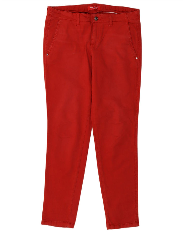 Guess Slim Chinobukser til kvinder W32 L29 Rød