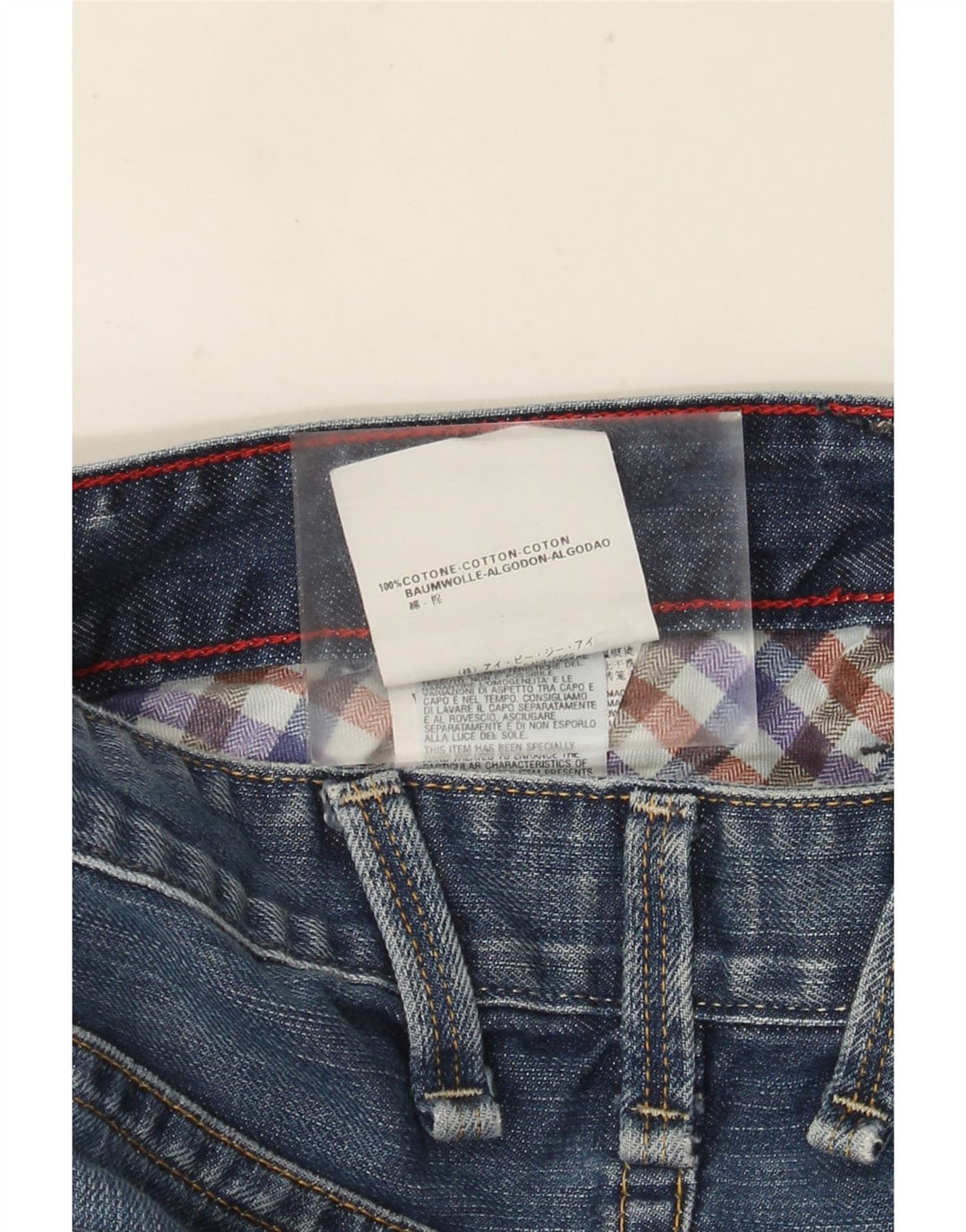 REPLAY Herre Straight Jeans W32 L34 Blå Bomuld