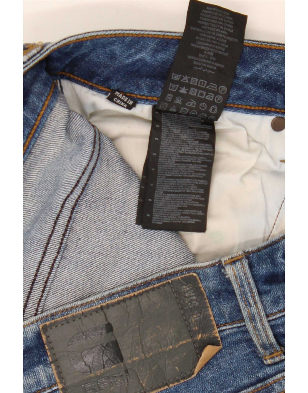 G-Star Herre Revend Straight Jeans W34 L32 Blå Bomuld