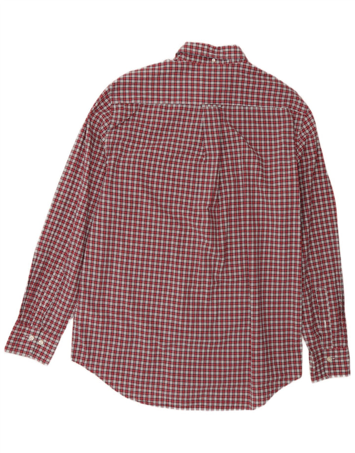 Gant herre Regular Fit skjorte størrelse 41/42 Large rød ternet bomuld
