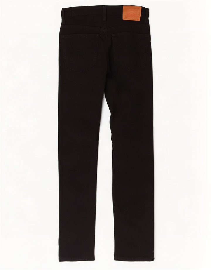 Levi's Dame 501 Straight Jeans W25 L30 Sort Bomuld