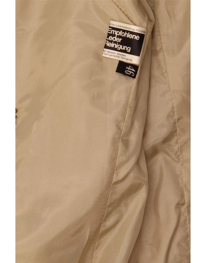 VINTAGE Womens Suede Jacket EU 46 XL Brown Leather Vintage Vintage and Second-Hand Vintage from Messina Hembry 