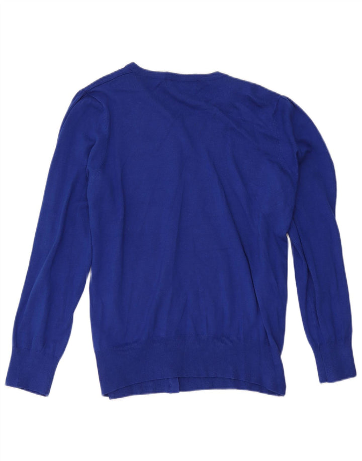 Marks & Spencer Dame Cardigan Sweater UK 22 3XL Blå Viscose