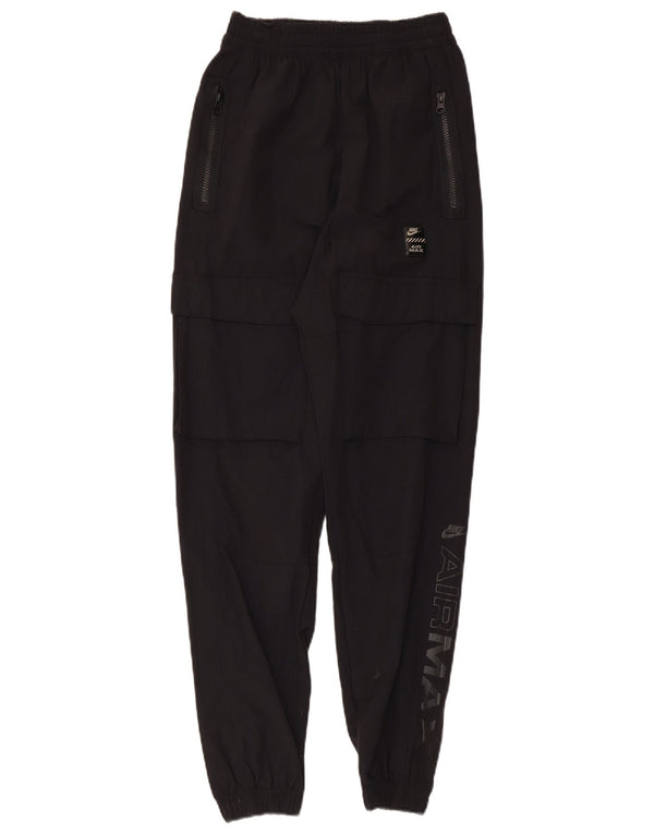 Nike Womens Graphic Cargo træningsdragt Bukser Joggers UK 4 XS sort nylon