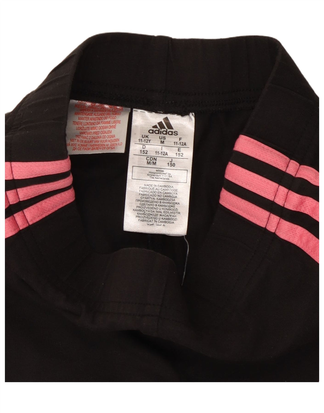 ADIDAS Pige Leggings 11-12 år Sort Bomuld