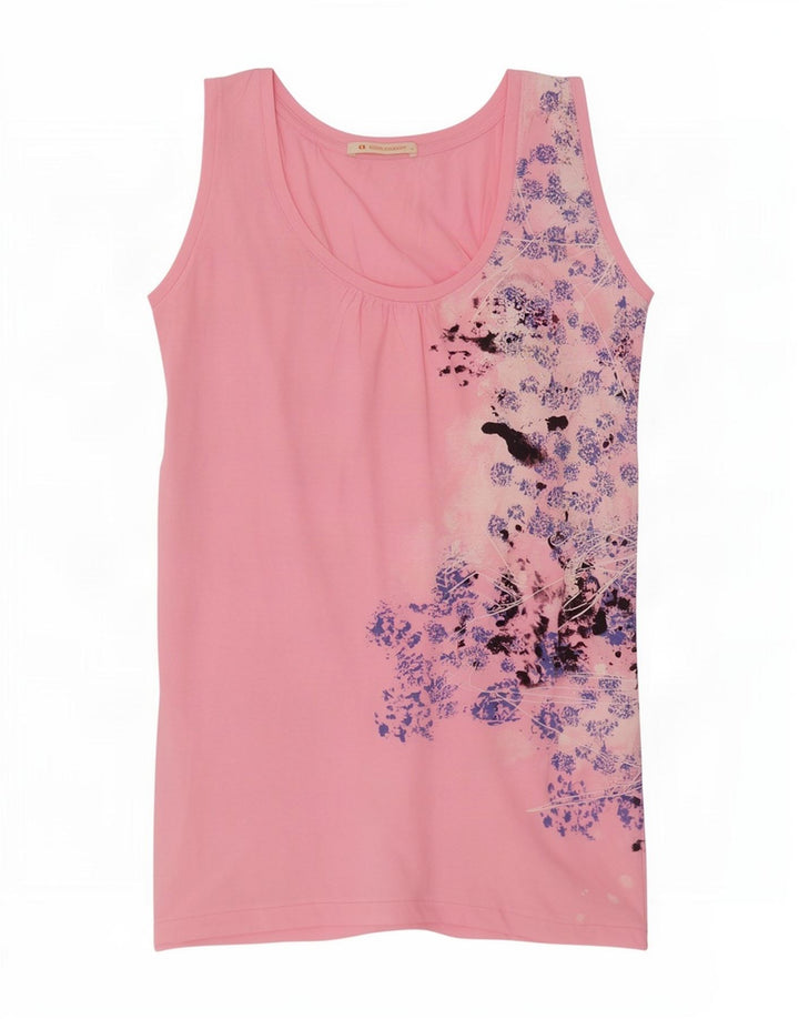 Hugo Boss Damevest Top UK 12 Medium Pink Floral
