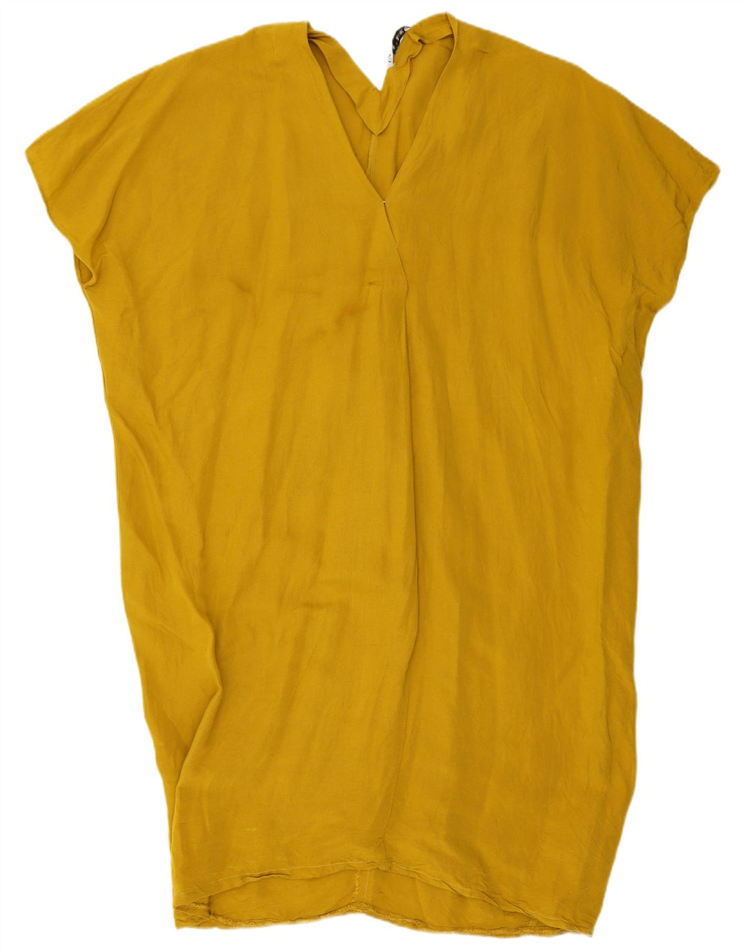 Zara Dame Oversized Tunika Kjole UK 18 XL Gul