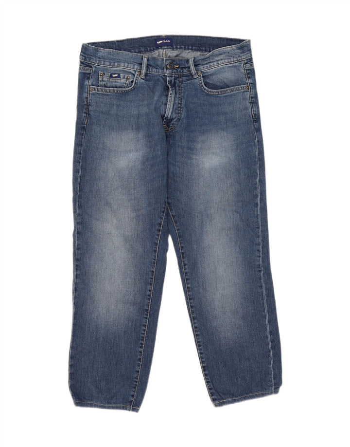 Gas Herre cropped jeans W33 L26 blå bomuld