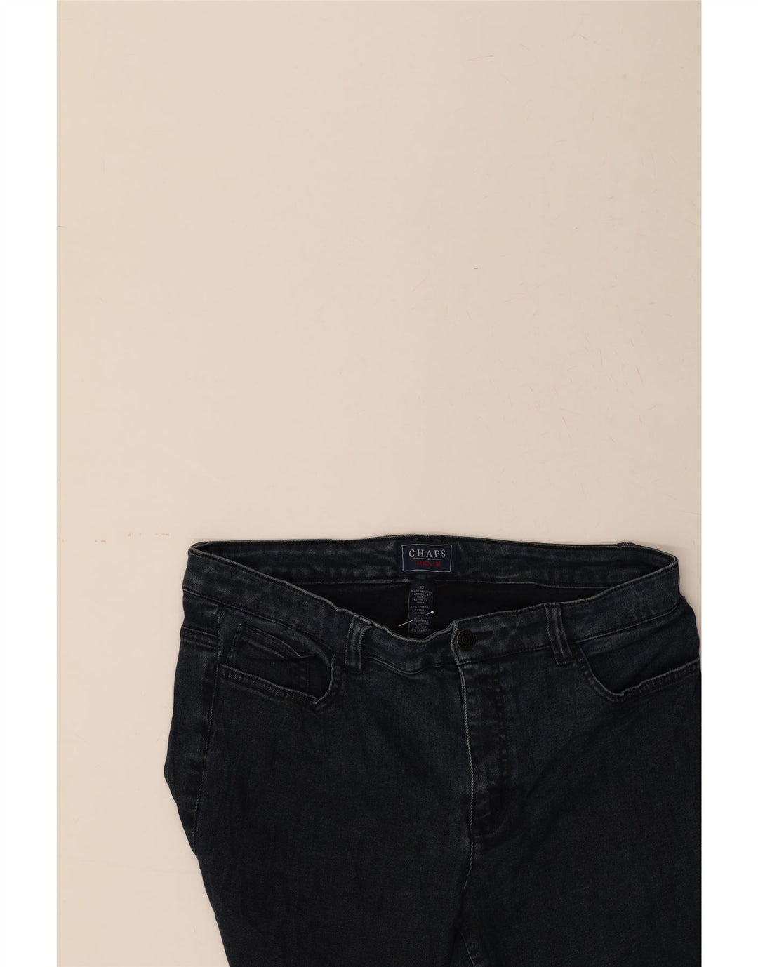 CHAPS Womens Bootcut Jeans US 12 Large W32 L29 Navy Blue Cotton Vintage Chaps and Second-Hand Chaps from Messina Hembry 