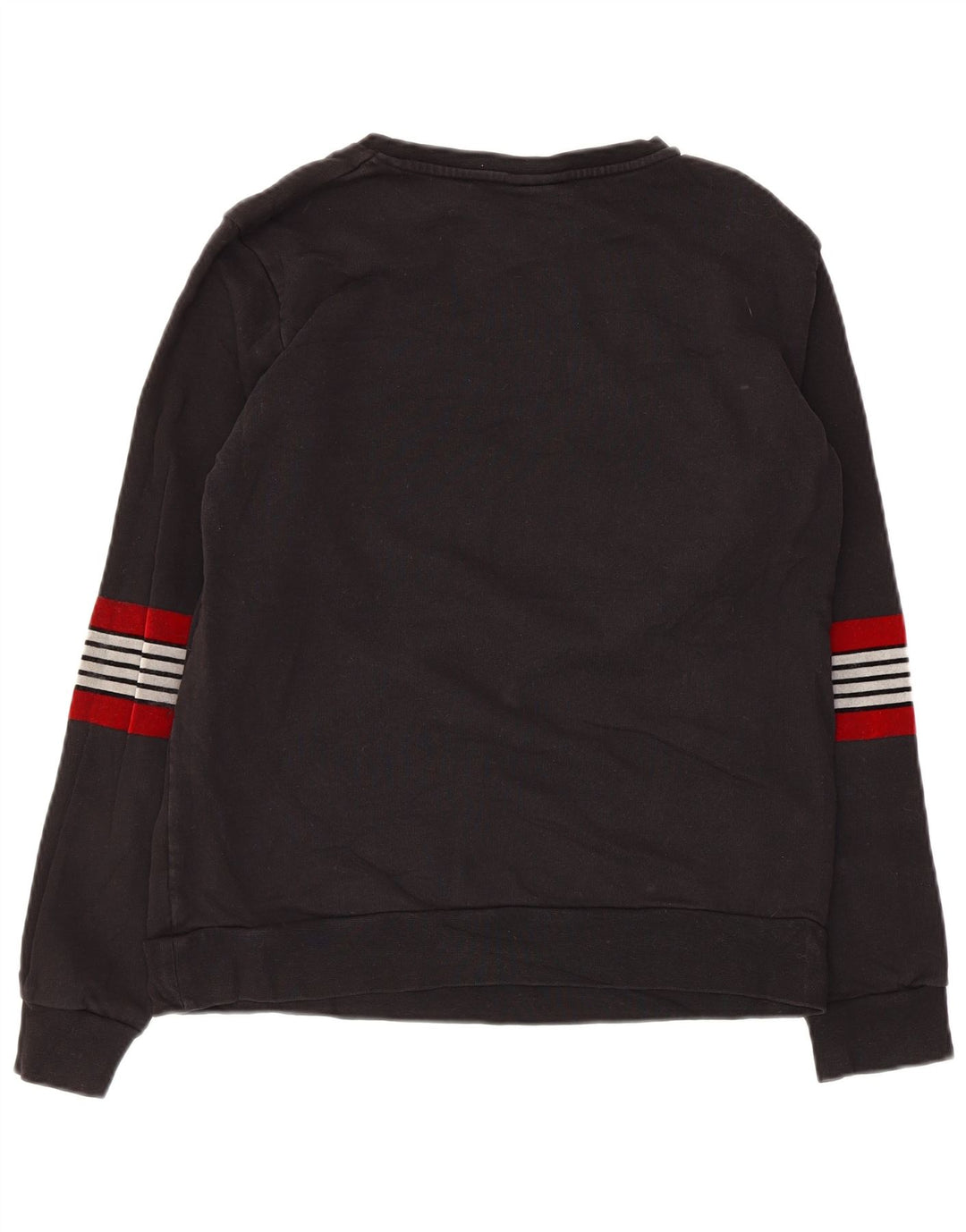 Pinko Dame Grafisk Sweatshirt Jumper UK 10 Small Black Colourblock Bomuld