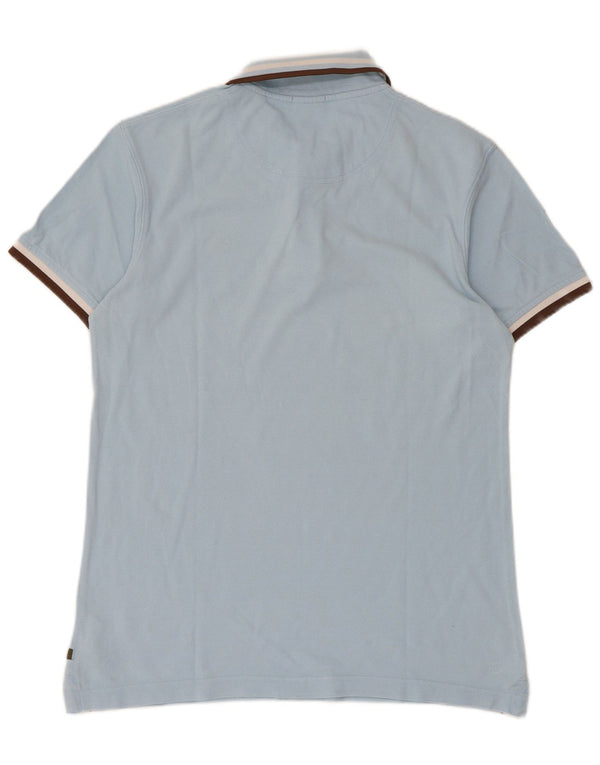 Timberland Mens Earthkeepers Regular Fit Polo Shirt Medium Blue Striped