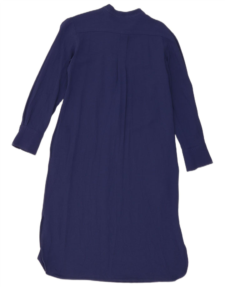 Max Mara Dame Weekend Langærmet Maxikjole UK 14 Medium Navy Blue