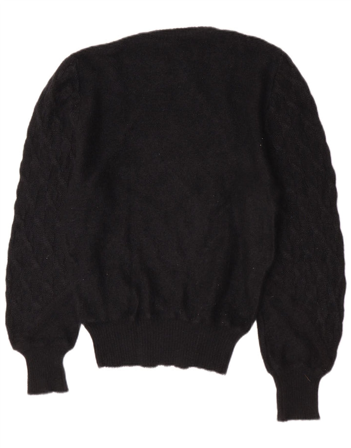 Meggi Dame Jumper Sweater EU 40 Medium Sort Mohair