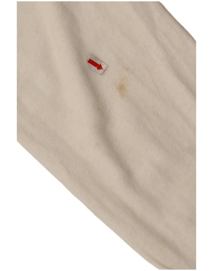 U.S. POLO ASSN. Herre USA grafisk cardigan sweater 2XL hvid bomuld