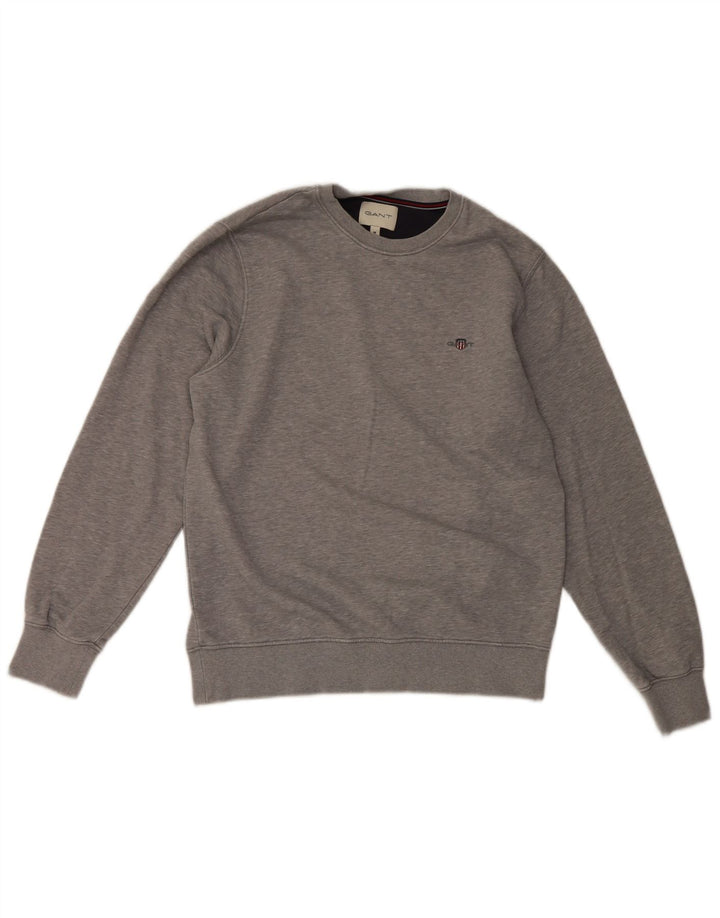 Gant Sweatshirt til mænd mellem grå bomuld