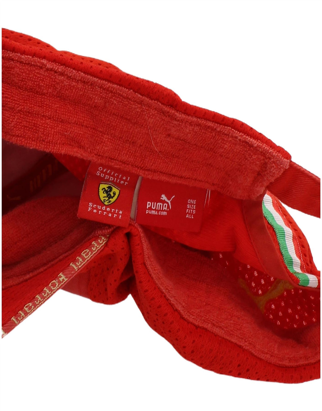 Puma Herre Ferrari grafisk baseballkasket One Size rød farveblok