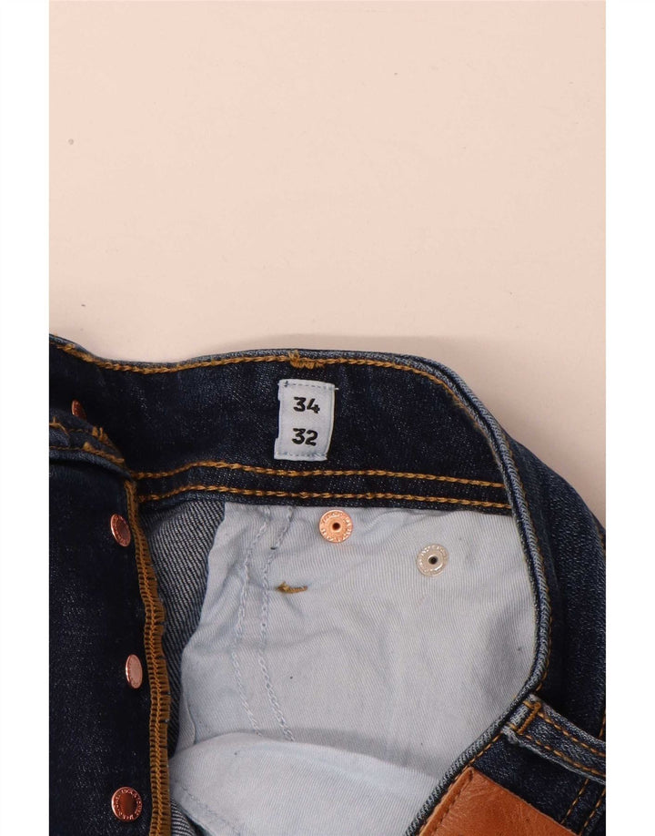 Jack & Jones Herre Slim Jeans W34 L32 Blå Bomuld