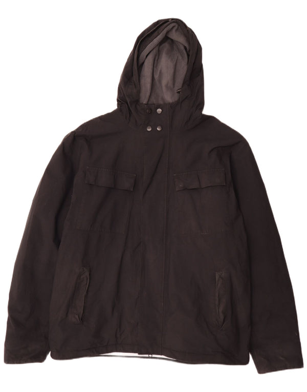 Henri Lloyd Herre Hooded Windbreaker Jacket UK 42 XL Sort Nylon