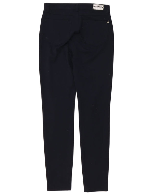 Max Mara Dame Slim Chino Bukser UK 6 XS W26 L30 Marineblå Polyester