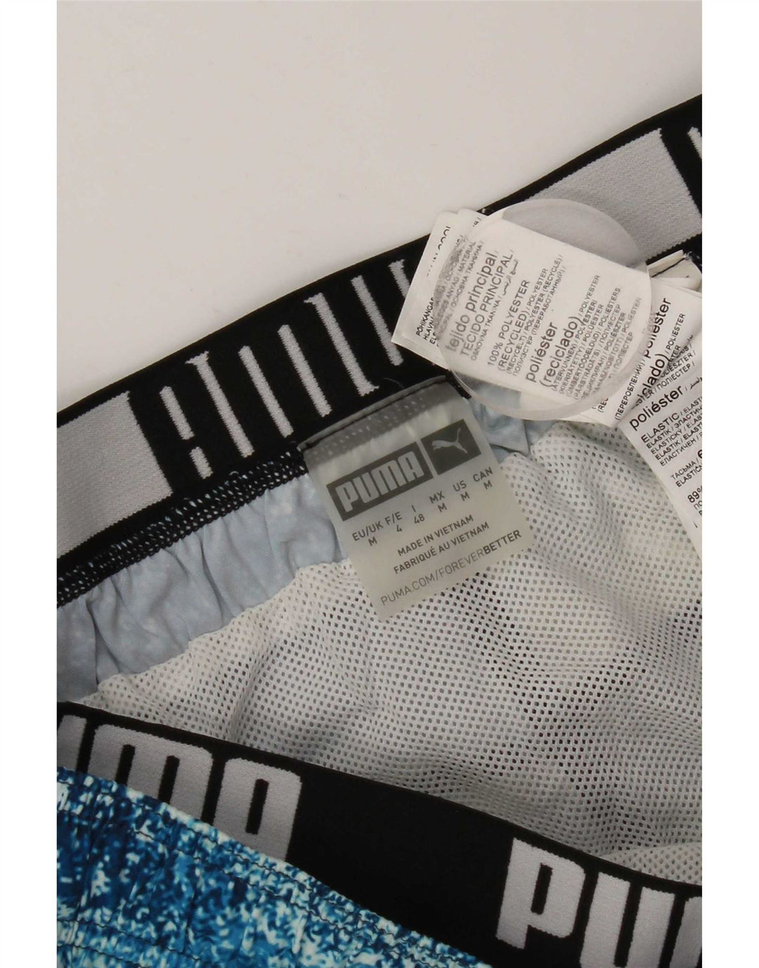 Puma Badeshorts til mænd Medium Blue Tie Dye Polyester