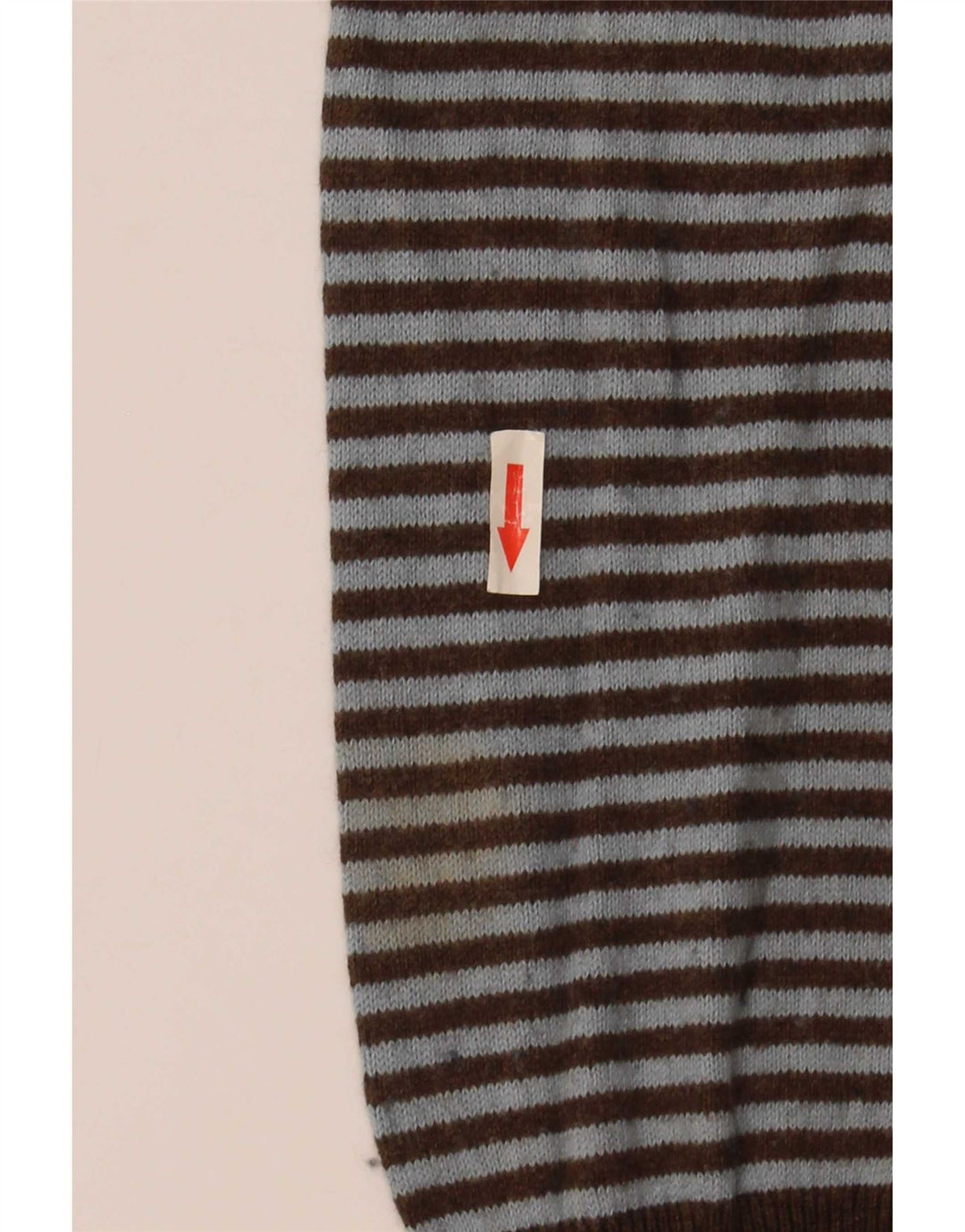 Gap Herre V-hals sweater Stor brun stribet bomuld