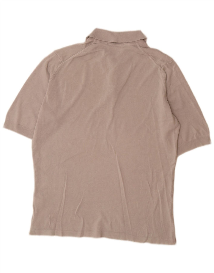 Marks & Spencer herre poloshirt lille grå bomuld