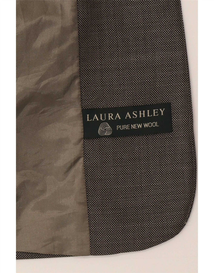 Laura Ashley Dame 1 Knap Blazer Jacket UK 8 Small Grey Uld