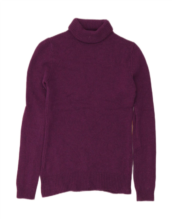 Massimo Dutti Dame Rullehals Sweater UK 12 Medium Lilla