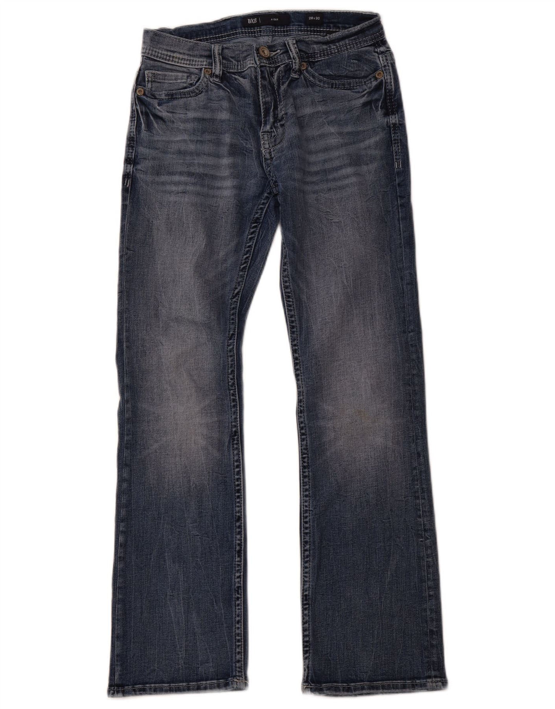 BKE Dame Aiden Bootcut Jeans W28 L30 Marineblå Bomuld