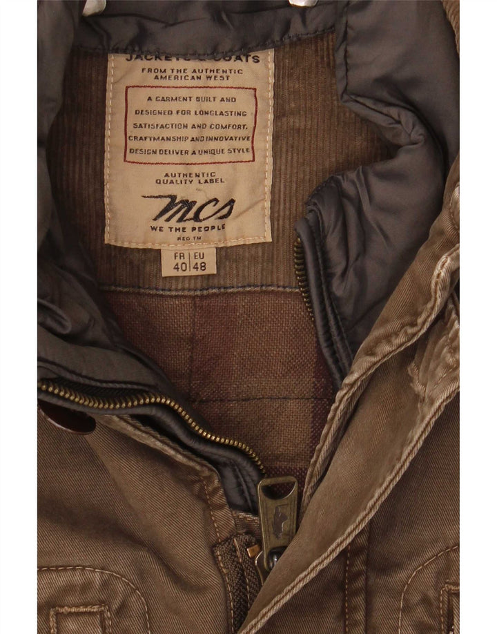 Marlboro Classics Herre Utility Jacket IT 48 Medium Khaki Cotton