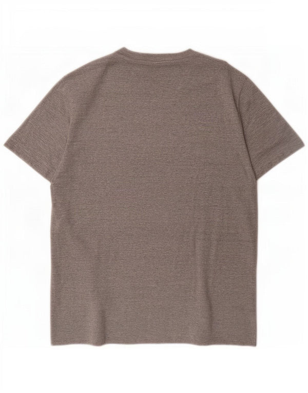 Diesel Herre grafisk T-shirt Top Medium Grey Flecked Bomuld