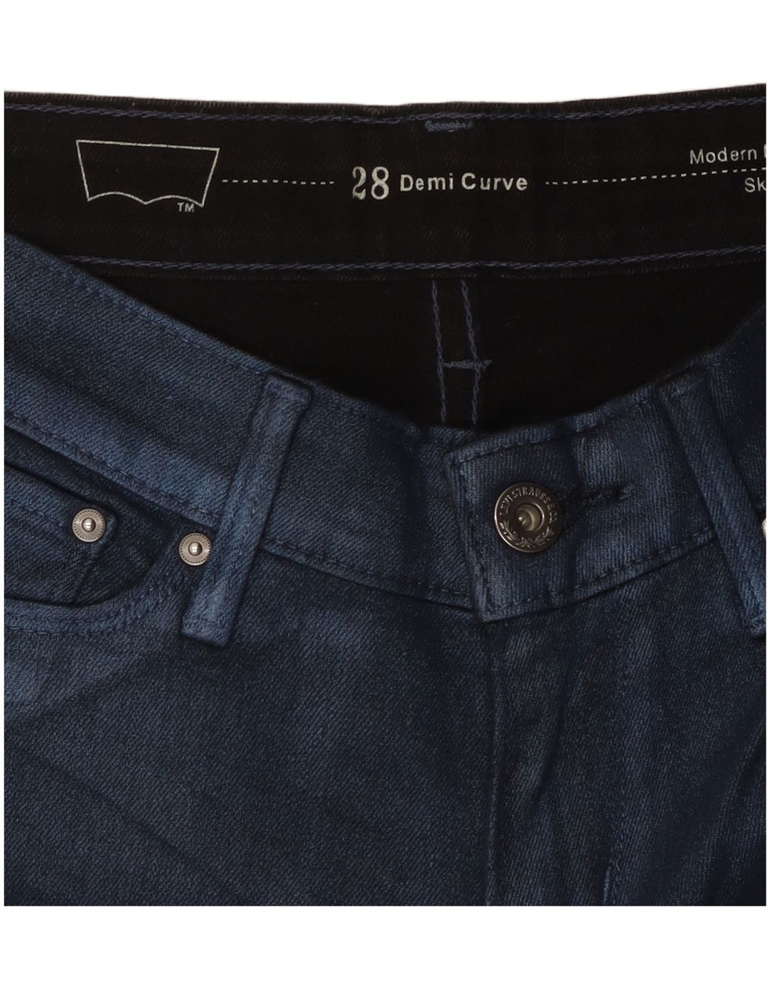 LEVI'S Dame Demi Curve Skinny Casual Bukser W28 L26 Blå
