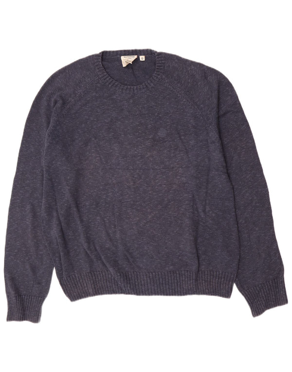 Timberland Herre sweater med rund hals XL marineblå flækket bomuld