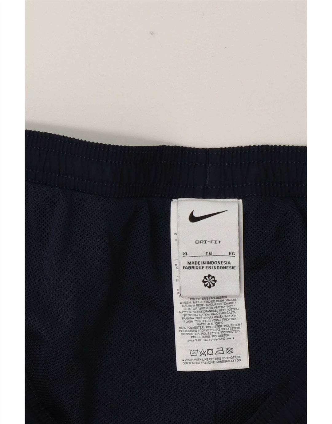 Nike Herre Dri Fit træningsdragt Bukser Joggers XL Navy Blue Polyester